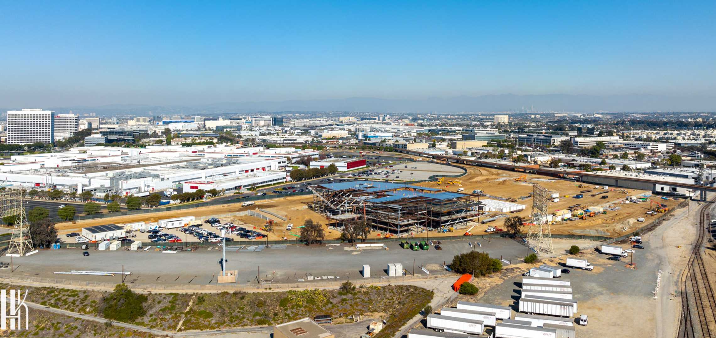 Steel skeleton of new L.A. Chargers HQ campus takes shape in El Segundo